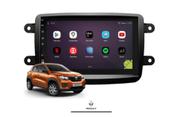 Kit Central Multimídia Android Renault Kwid 2017-2024 Carplay e Android auto Sem fio