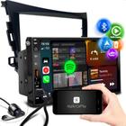 Kit Central Multimidia Carplay Android Auto + Moldura HB20 G1 + Câmera - MP5 COMBAT