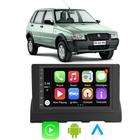 Kit Central Multimidia Carplay Android Auto Uno Mille 1995 A 2013 7" Comando Por Voz Siri Youtube TV