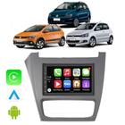 Kit Central Multimidia Fox SpaceFox CrossFox 2014 A 2022 7" Android-Auto/Carplay Voz Google Siri Tv