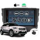 Kit Central Multimídia Hyundai Creta 2017 a 2021 Rádio Mp5 Automotivo Som Pra Carro 7 Polegadas