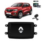 Kit Central Multimídia KWID - Mp8 + Moldura + Câmera + Tv + Interface de volante