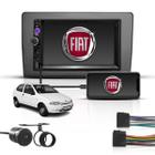 Kit Central Multimídia Mp5 2 Din Bt Espelha Fiat Palio 96/05