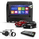 Kit Central Multimídia Universal Espelhamento Usb Mp5 2 Din Bluetooth Câmera de Ré Fiat Palio Fire Way Moldura Preta