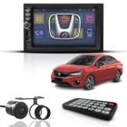 Kit Central Multimídia Universal Mp5 2Din Espelha Honda City