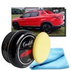 Kit Cera Cleaner Wax Cadillac 150g Brilho + Aplicador + Pano