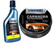 Kit Cera De Carnaúba Plus + Cera Super Protetora Para Carros