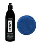 kit Cera Native Brazilian Carnaúba Cleaner Wax 500ml Vonixx + aplicador de microfibra