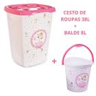 Kit Cesto de Roupas + Balde Infantil Plasútil Barato - Plasutil