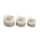 Kit Cestos Duo Cordas Com Alças 3Pcs - Oikos U Natural Uni