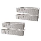 Kit Cestos Organizadores Multiuso Lavanderia Armário Rattan G 34,2 x 25,6 x 6,5cm - Usual