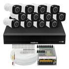 Kit Cftv 12 Câmeras Segurança Dvr Intelbras