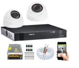 Kit Cftv 2 Câmeras DomeS 720p Dvr Intelbras 4 Canais S/Hd