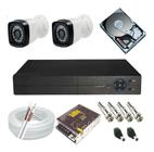 Kit Cftv 2 Câmeras Full Hd 1080p 2mp Gravador Dvr Com Acesso Internet