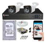 Kit Cftv 2 Câmeras Segurança Ahd 720p Dvr Full hd 4 canais C/ HD 160Gb