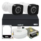 Kit Cftv 2 Câmeras Segurança Full Hd 1080p 2mp Dvr Intelbras - Intelbras/Impo