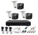 Kit Cftv 3 Câmeras Multi Full Hd 1080p 2mp Dvr 4ch Full Hd - Luatek