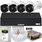 Kit Cftv 4 Cameras Full Hd VHL 1220 Dvr Intelbras 1008-C 1TB