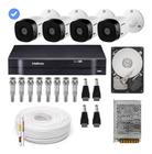 Kit Cftv 4 Câmeras Multi Hd 720p 1mp Dvr Intelbras Mhdx