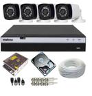 Kit Cftv 4 Câmeras Segurança Hd Dvr Mhdx 3104 Intelbras Full hd C/Hd 1 Tb