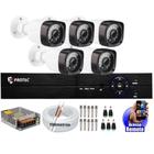 Kit Cftv 5 Câmeras Segurança Full Hd 1080p 2mp 20m Dvr Full Hd 8 Ch S/ Hd