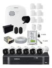 Kit Cftv 6 Câmeras Intelbras E Alarme Residencial 8 Sensores