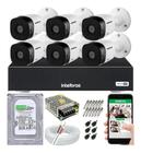 Kit Cftv 6 Câmeras Multi Hd Dvr 8 Canais Intelbras 1108