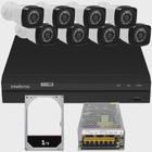 Kit Cftv 8 Câmeras Segurança Full Sem Cabo Dvr Intelbras 1TB