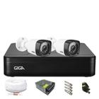 Kit CFTV Giga 2 Câmeras Bullet 720p DVR 4 Canais Lite - Giga Security