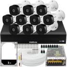 Kit Cftv Intelbras 10 Câmeras vhl 1220 Full Mhdx 3116-C 1TB