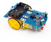 Kit Chassi D2-1 Diy Robô Carro Carrinho Educativo Seguidor de Faixa Linha 2 Rodas para Aprendizagem Eletrônica