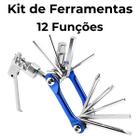 Kit Chave Ferramentas Emergência Para Bicicleta Bike Com 12 Funções