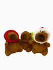 Kit Chaveiro de Pelúcia Capivara Animal Variado Fofo 12cm