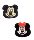 Kit chaveiro porta moeda mickey e minnie 11cm