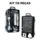 Kit Chaves 115 Peças Multiuso Ideal para Reparo