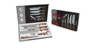 Kit chef facas e acessorios 6 peças - - BRASFOOT