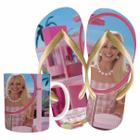 Kit Chinelo e Caneca de Porcelana Mundo Barbie - Naltic