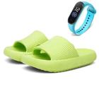 Kit Chinelo Nuvem Com Relogio Led Yoyo Store Pulseira Silicone