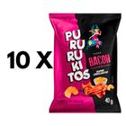 Kit Chips Pururuca Sabor Bacon PLINC - 10un De 40g Cada