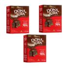 Kit Chocolate Em Pó Solúvel 70% Cacau Dona Jura 200g Com 3 Un Cacau Foods