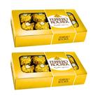 Kit Chocolate Ferrero Rocher T8 - 2 Caixas Com 8 Bombons Cd