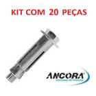 Kit Chumbador CBA 1/4 x 2 com Parafuso Ancora 20 Peças