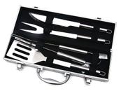 Kit Churrasco 4 Peças com Maleta Inox