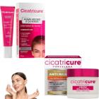 Kit Cicatricure Gel Creme Facial Antimarcas Contorno Olhos