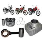 Kit Cilindro Mahle+Kit Biela Com Rolamento Honda Cg Cargo 150 2014 A 2016