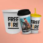 Kit Cinema Free Fire Balde de Pipoca + Copo - ShopC