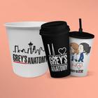 Kit Cinema Grey's Anatomy Balde de Pipoca + Copo