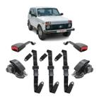 Kit Cinto de Segurança Preto Niva 3 Pontos Abdominal Haste - Garagem Online Dialp