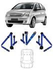 Kit cinto de segurança traseiro de 3 pontos GM Meriva + fechos