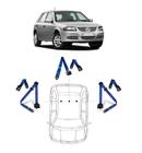 Kit cinto de segurança traseiro de 3 pontos VW Gol + fechos